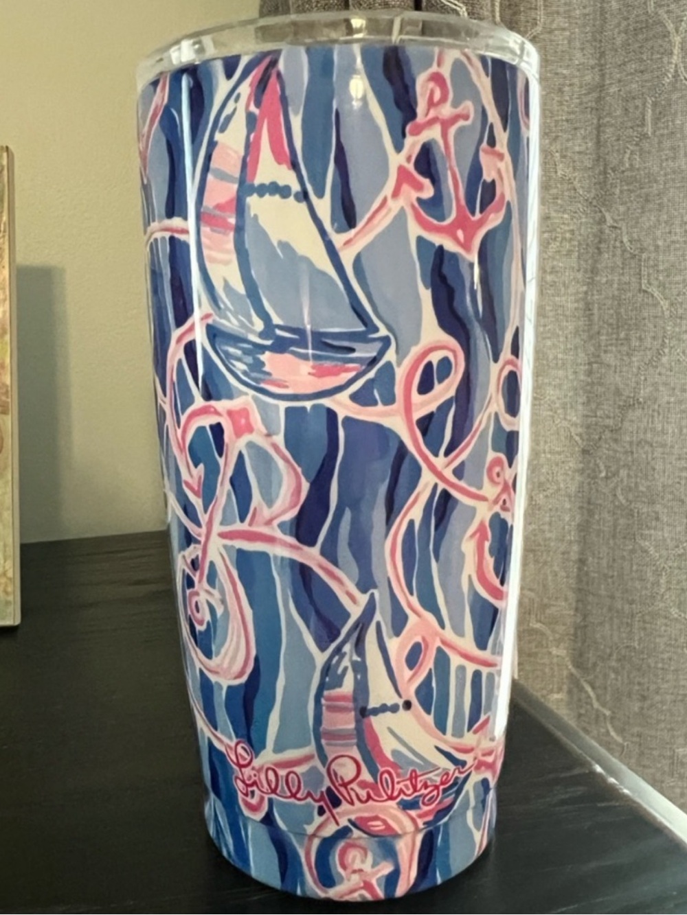 Lilly Pulitzer Reel Nauti 20 oz Insulated Tumbler Sailboat Nautical